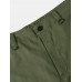 Men Camo Stitching Flat Pocket Designed Knee Length Cargo Shorts