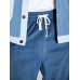 Men Velvet Solid Drawstring Waist Ankle Length Casual Pants