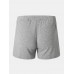 Mens Cotton Solid Color Thin Breathable Loose Comfy Home Shorts Boxers