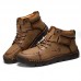 Men Hand Stitching Non Slip Outdoor Casual Microfiber Leather Boots