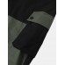 Men Outdoor Contrast Colorblock Multi Pocket Utility Ankle Length Cargo Pants