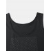 Mens Abdomen Control Breathable Quick Drying Thin High Elasticity Skinny Tank Top Shapewear