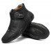 Men Slip Resistant Soft Sole Comfy Casual Hand  stitched Boots