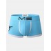 Cotton Mens Letter   Cartoon Cat Ptint Underwear U Convex Boxers