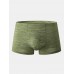 Mens Modal Solid Color Ice Silk Mesh Breathable Thin Elastic Waist Boyshorts Boxers