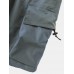 Mens Casual Big Pocket Drawstring Cargo Shorts