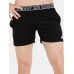 Mens Sport Solid Color Patchwork Letter Waistband Quick Dry Breathable Mid Waist Shorts