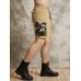 Men Camo Patchwork Double String Multi Pocket Short Stick Cool Cargo Shorts