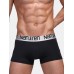 4Pcs Mens Antibacterial Breathable Boxers Ice Silk Logo Waistband Underwears With Pouch