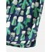 Mens 100  Cotton Pattern Print Breathable Lightweight Home Loose Lounge Boxers