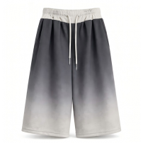 Men's light gray gradient shorts