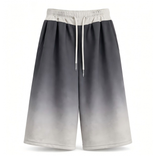 Men's light gray gradient shorts